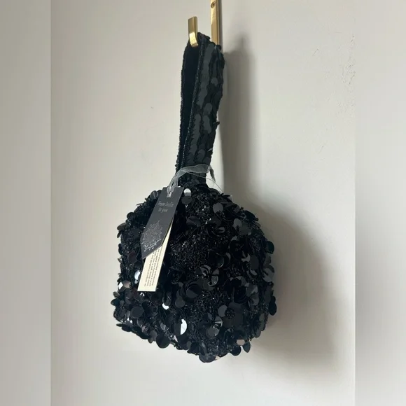 Viral New Black Beaded & Sequins Multiwear Bag